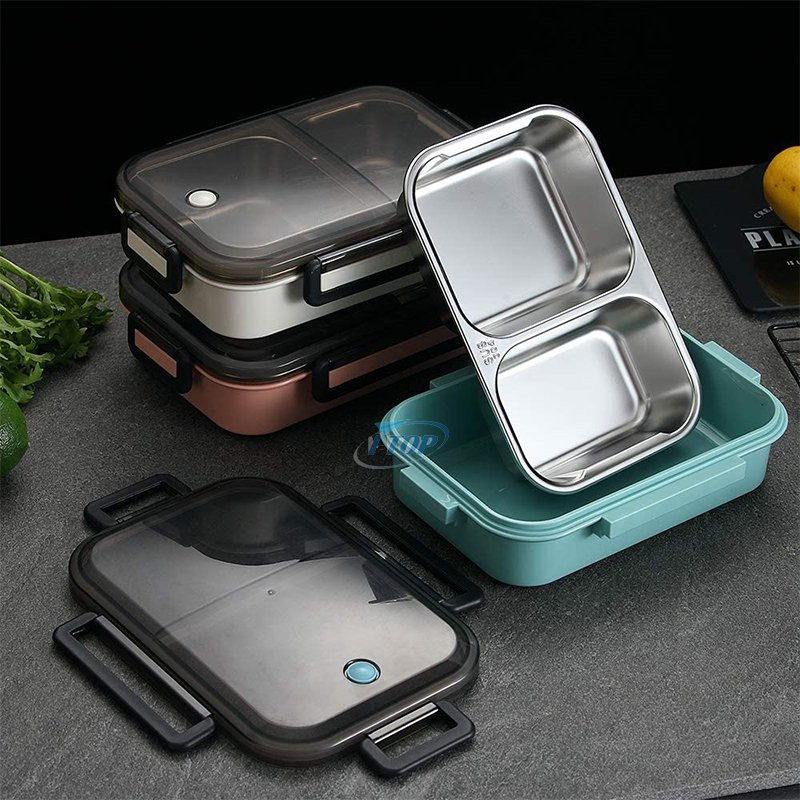 Kitchen Food Storage Stainless Steel Bento Lunch Box for Kids and Adults