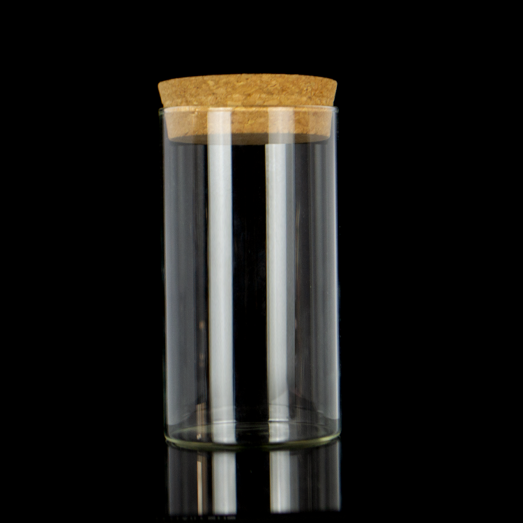 wholesale borosilicate glass 175ml glass candle jar food storage jar 6 oz pantry glass jar with cork lid