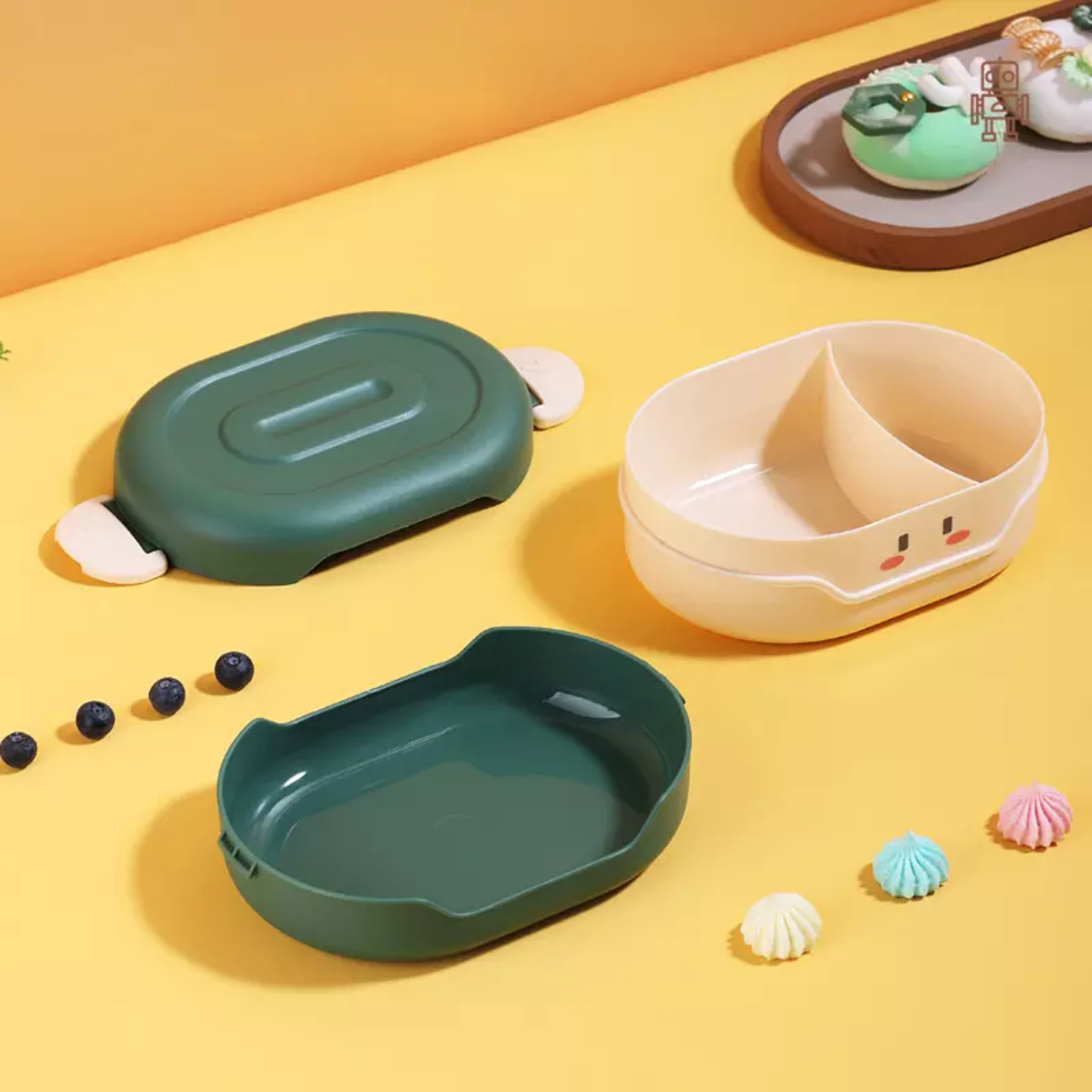 Children's Mini Cute Cartoon Food Storage School Portable Plastic Food Grade Japanese Lunch Box loncheras escolares kids