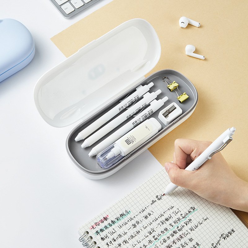 Make Up Bag creative Double Layer Pp Plastic Pencil Case Box Cute Pencil Box 3d Pencil Case For Kids 4 Colors