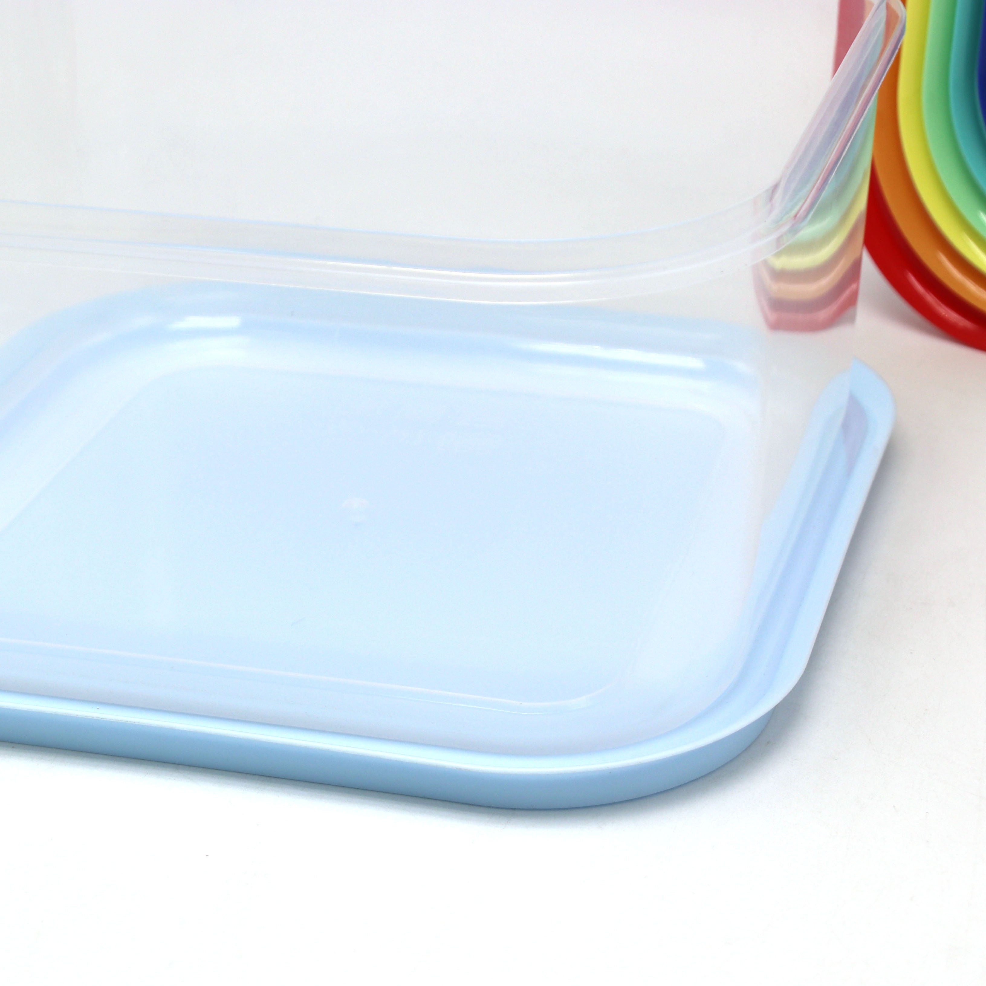 Kitchen stackable 4 pieces takeaway food storage container with lid
