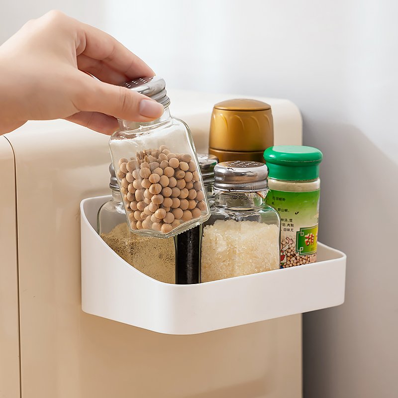 Multi-functional Kitchen Storage Box Sundries Organizer Seasoning Storage Box Hanging Rack Home Kitchen Accessories
