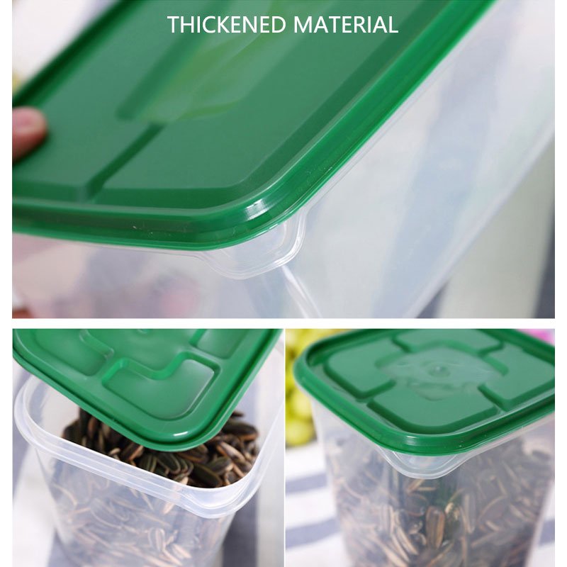 Hot 17pcs PP Pantry Organization Set Food Grade Cereal Airtight Plastic Fridge Food Storage Box Container Crisper For Kitchen