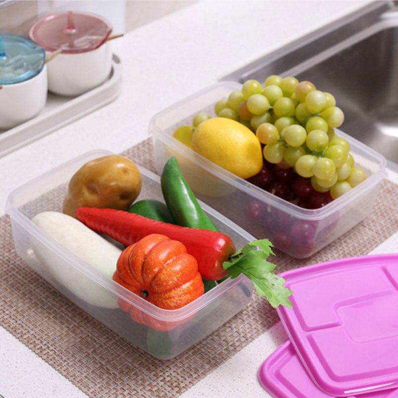 Hot 17pcs PP Pantry Organization Set Food Grade Cereal Airtight Plastic Fridge Food Storage Box Container Crisper For Kitchen