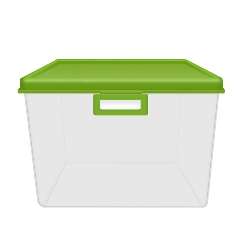 Multi Functional Rectangular Plastic box With Hinged Lid And Lock, Empty storage box Sensory box