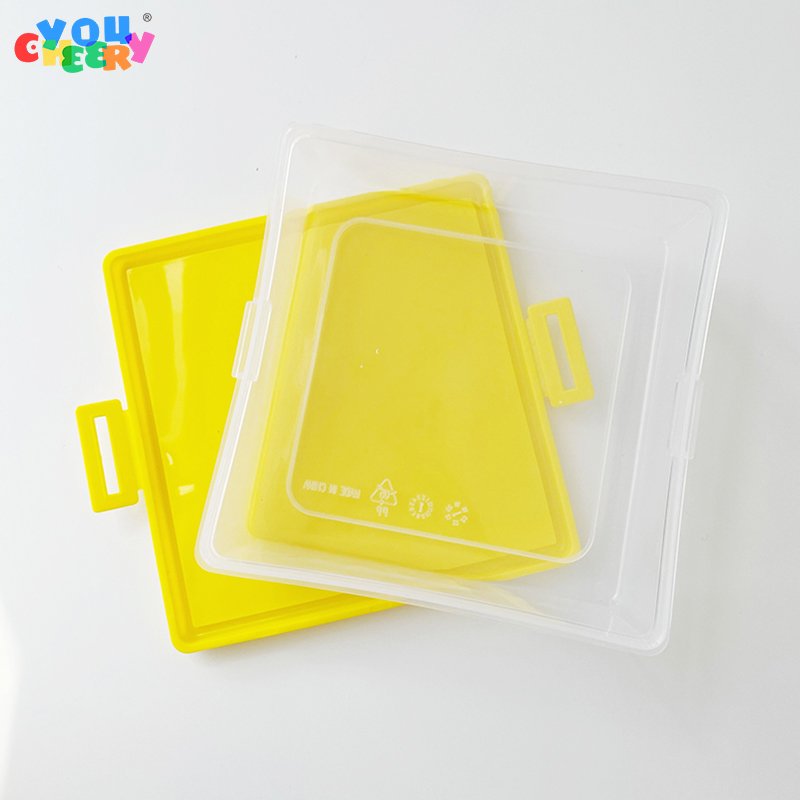 Multi Functional Rectangular Plastic box With Hinged Lid And Lock, Empty storage box Sensory box