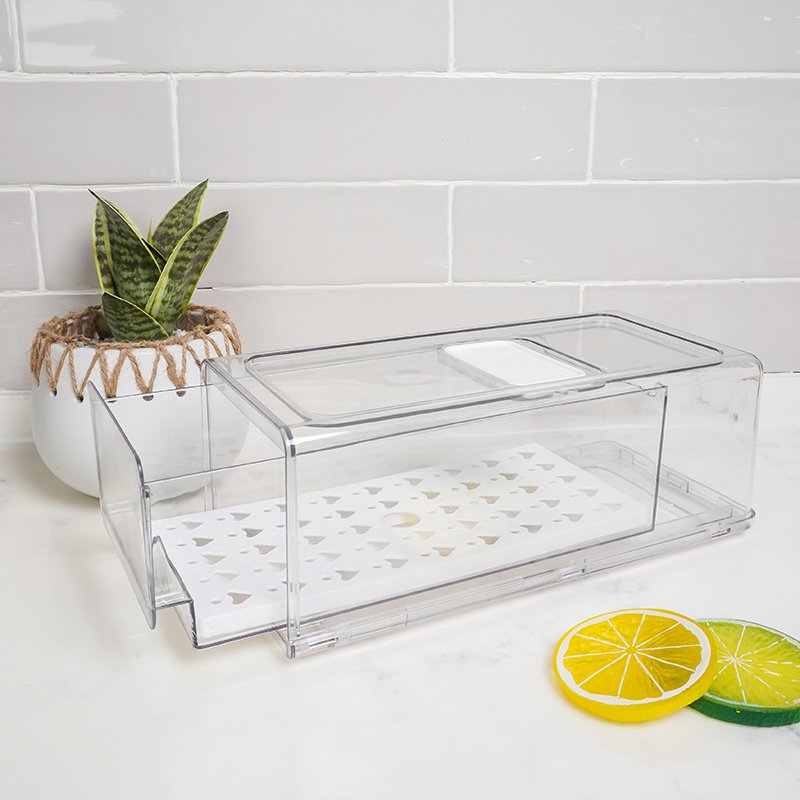 Kitchen Organizer Food Storage Box Drawer With Spacer refrigerator drawer
