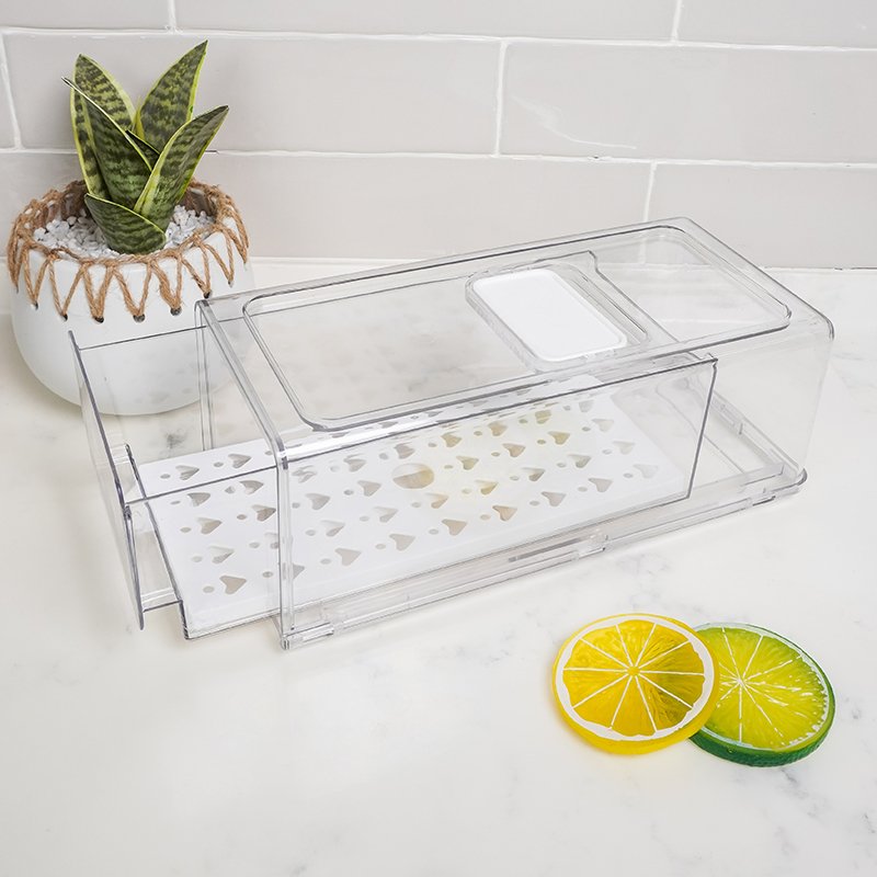 Kitchen Organizer Food Storage Box Drawer With Spacer refrigerator drawer