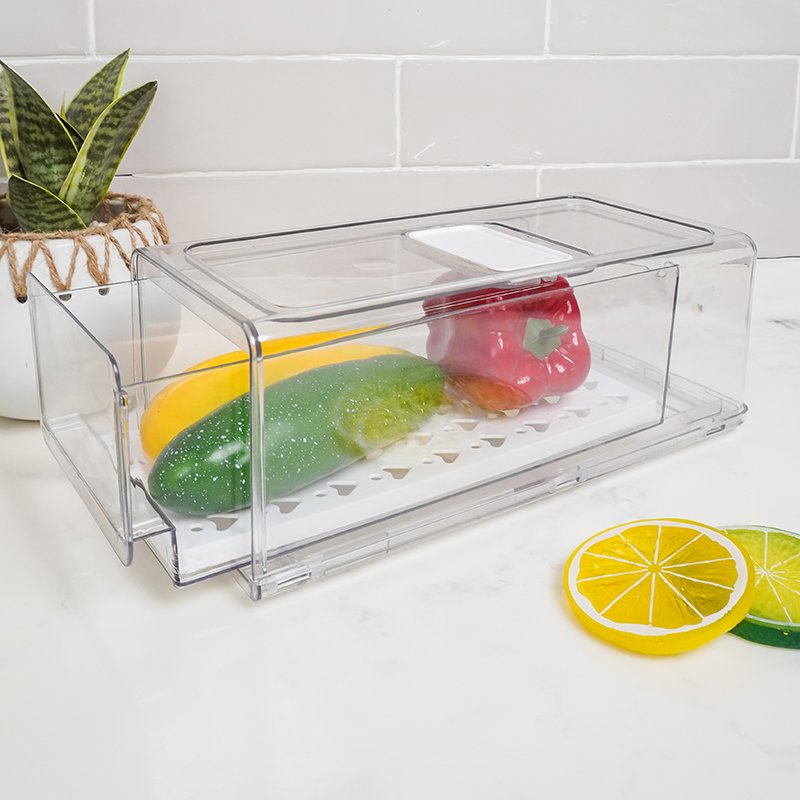 Kitchen Organizer Food Storage Box Drawer With Spacer refrigerator drawer