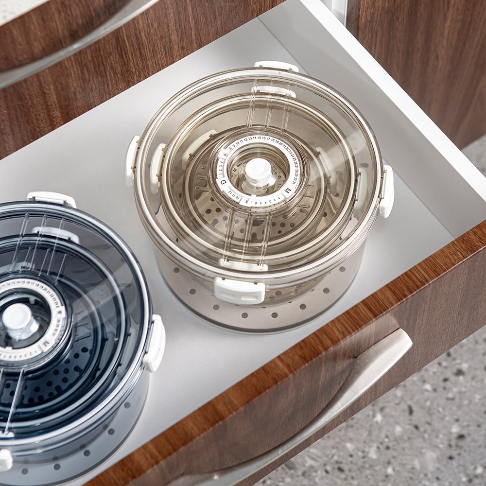 Plastic Crisper Transparent Food Storage Organization Kitchen Fridge Bins Set Container Organizer Refrigerator Storage Boxes