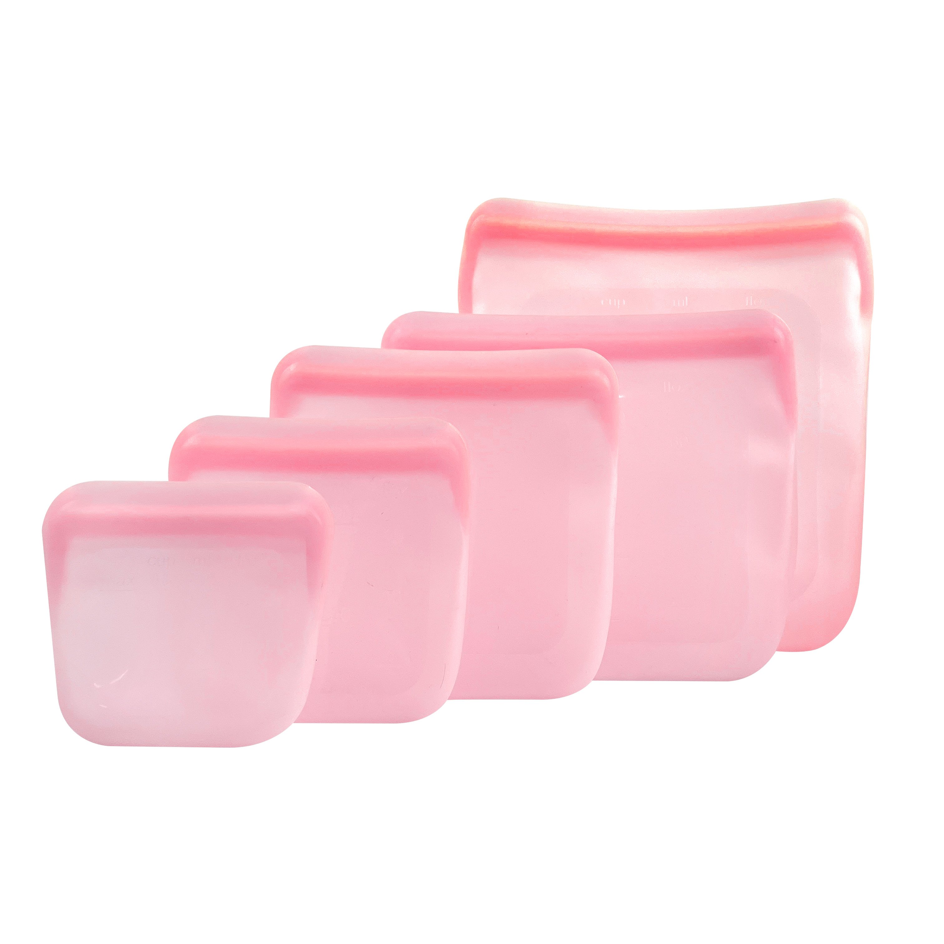 Wholesale Bpa Free 200ml 500ml 1000ml 2000ml 4000ml Reusable Waterproof Fruit Food Storage Silicone Bags