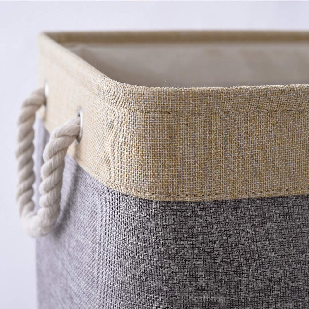 Foldable Kids Baby Cloth Storage Basket Square Canvas Jeans Collection Box Home Organization Bin for Storage Boxes & Bins