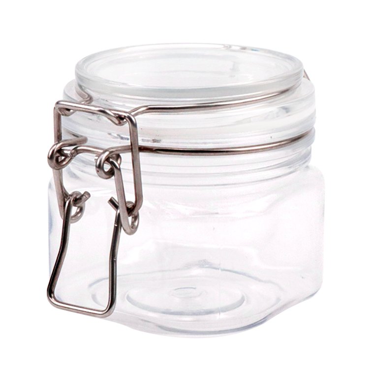 Square Airtight Storage Jars Camping Kitchen Food Storage Bottles & Jars PET Multifunction Smell Proof Plastic Whole Sale 200ml