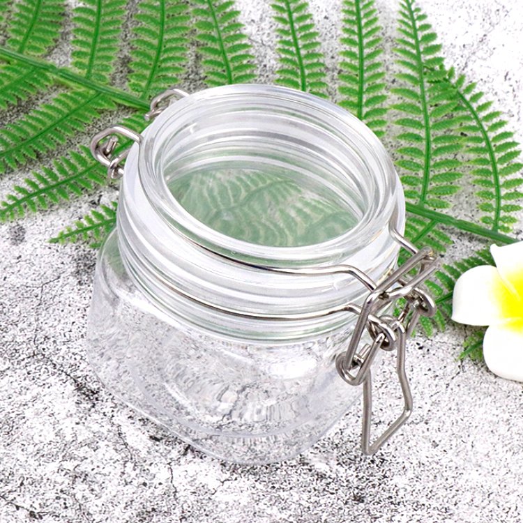 Square Airtight Storage Jars Camping Kitchen Food Storage Bottles & Jars PET Multifunction Smell Proof Plastic Whole Sale 200ml