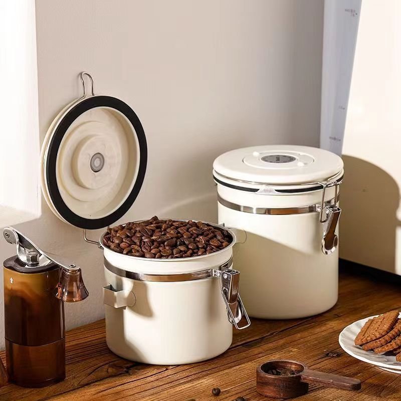 containers holder jars kitchen beans flour sugar tea kitchen food storage jars stainless steel pasta container