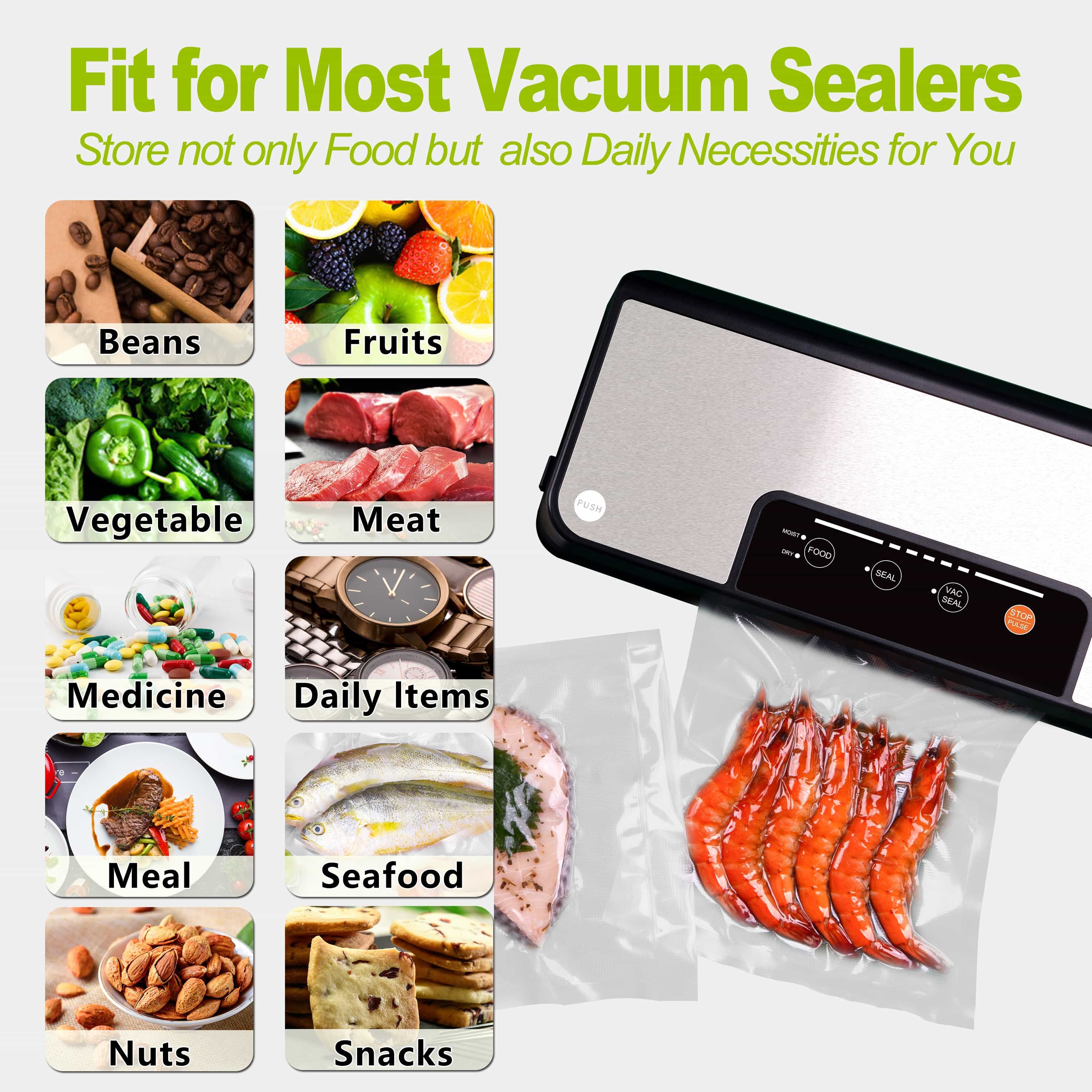 hot sale black vacuum food roll compression food storage vacuum bags vacuum seal bags rolls