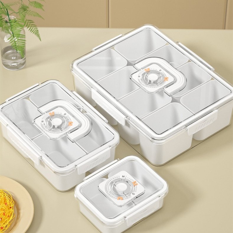 Food Grade Timed Preservation Box Kitchen Preservation Storage Box Refrigerator Compartment Vegetable Preparation Sealed Box
