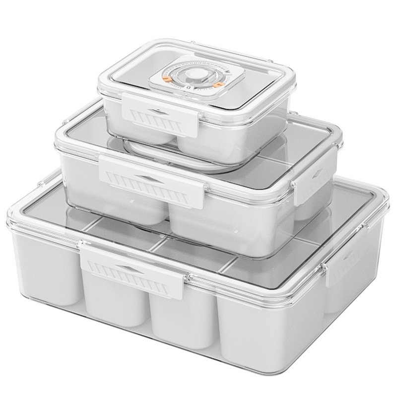 Food Grade Timed Preservation Box Kitchen Preservation Storage Box Refrigerator Compartment Vegetable Preparation Sealed Box