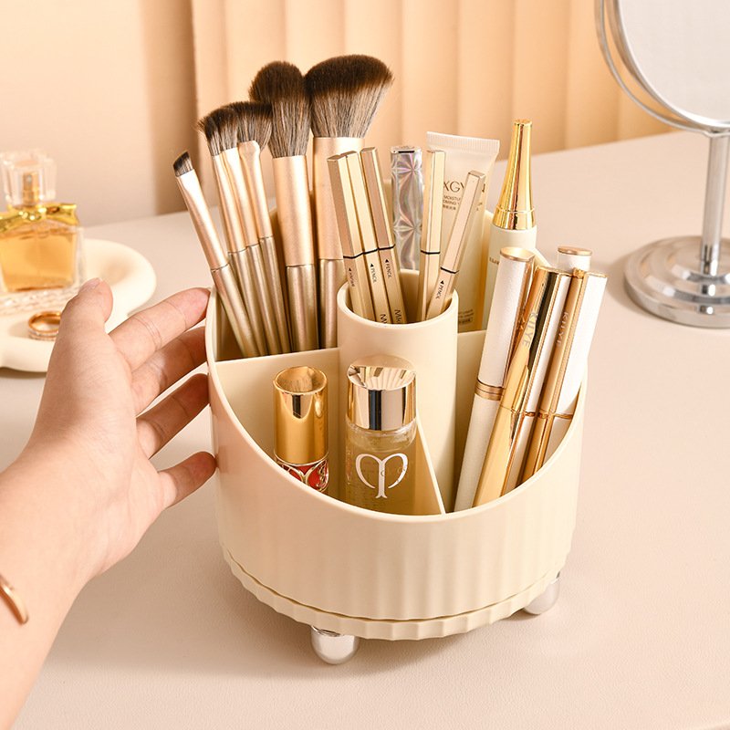Rotating Makeup Organizer Makeup Brush Holder Cosmetic Storage Box Makeup Storage Organizer Pencil Case Lipstick Organizer
