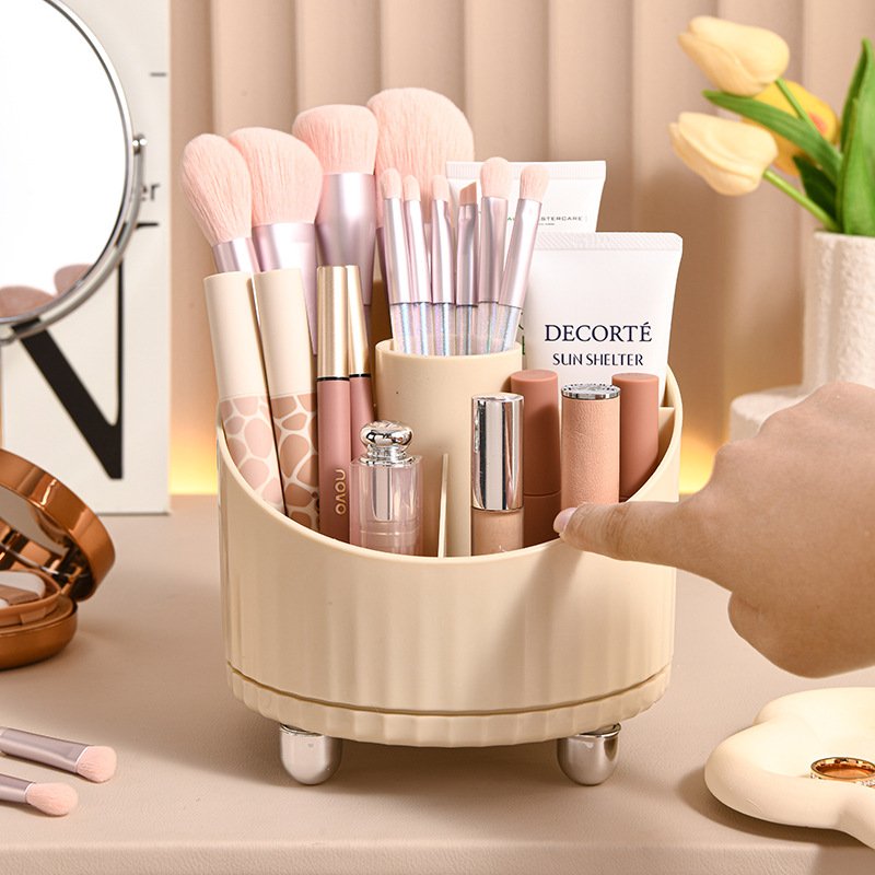 Rotating Makeup Organizer Makeup Brush Holder Cosmetic Storage Box Makeup Storage Organizer Pencil Case Lipstick Organizer