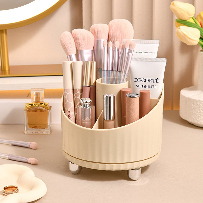 Rotating Makeup Organizer Makeup Brush Holder Cosmetic Storage Box Makeup Storage Organizer Pencil Case Lipstick Organizer