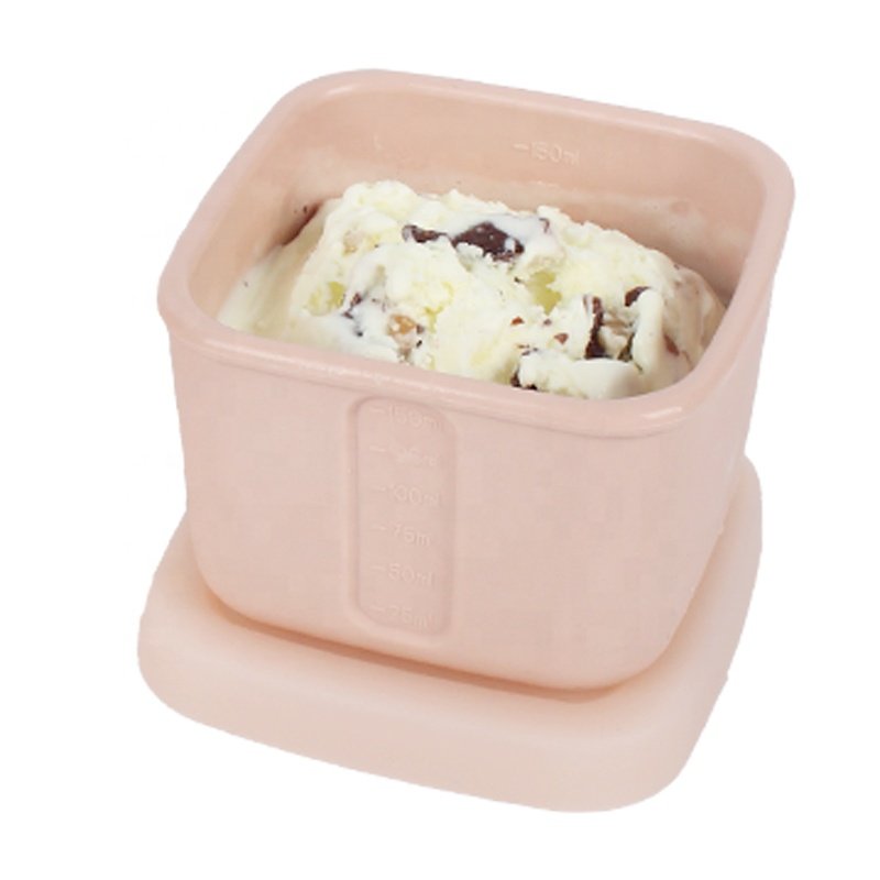 Microwave wammer Sealed Leakproof Vacuum Silicone Lunch Box Baby Food Storage Container