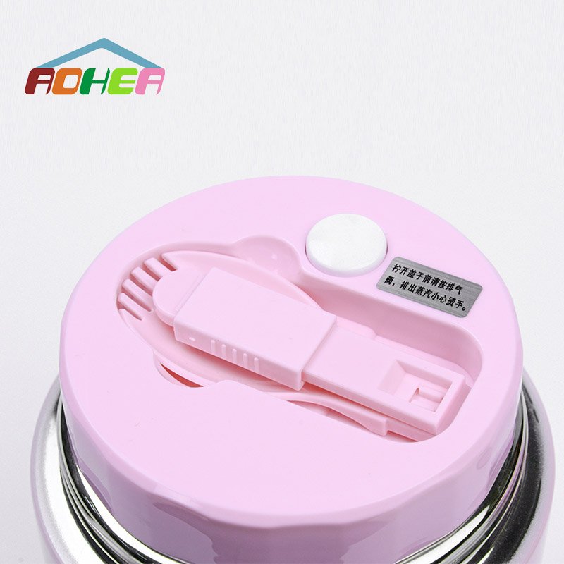 Aohea Wholesale Thermos Set Large Insulated Steel Food Storage Containers Bottle Children Food Jar With Pull Ring Lid For Lunch