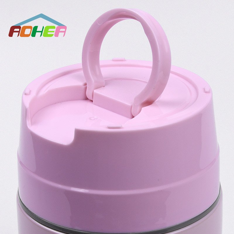 Aohea Wholesale Thermos Set Large Insulated Steel Food Storage Containers Bottle Children Food Jar With Pull Ring Lid For Lunch