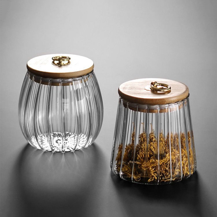 Wholesale wide mouth 650ml 750ml food storage sealed High borosilicate glass jar