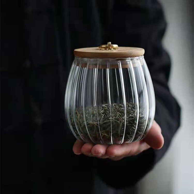Wholesale wide mouth 650ml 750ml food storage sealed High borosilicate glass jar