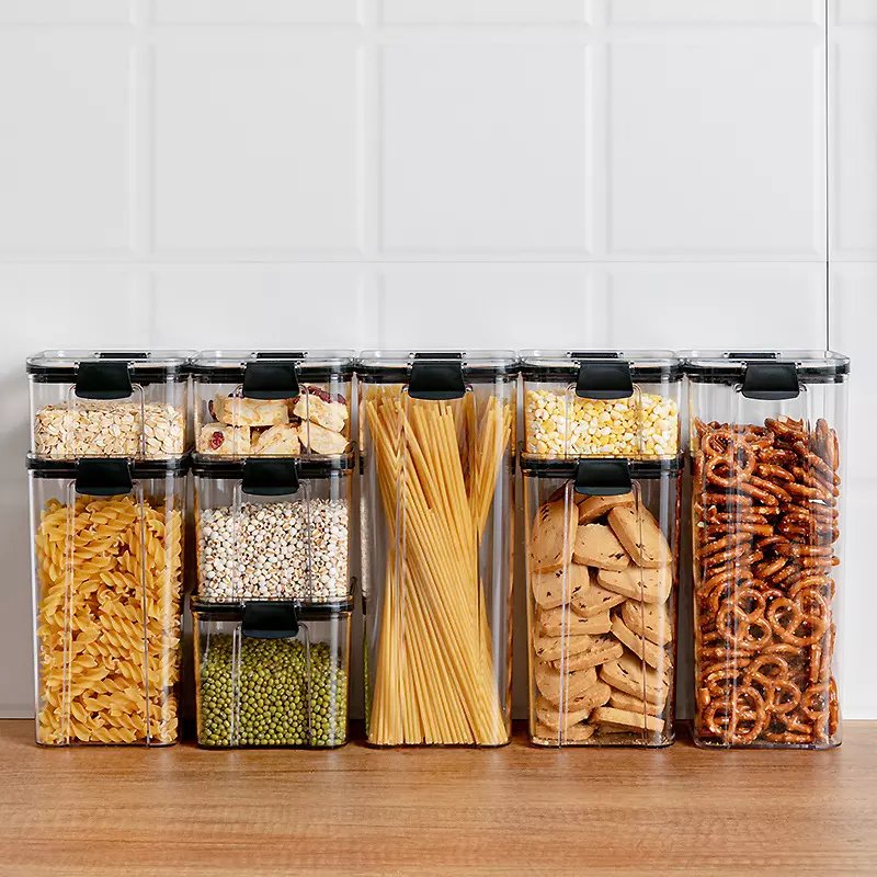 Plastic Food Kitchen Airtight Lid Food Storage Containers