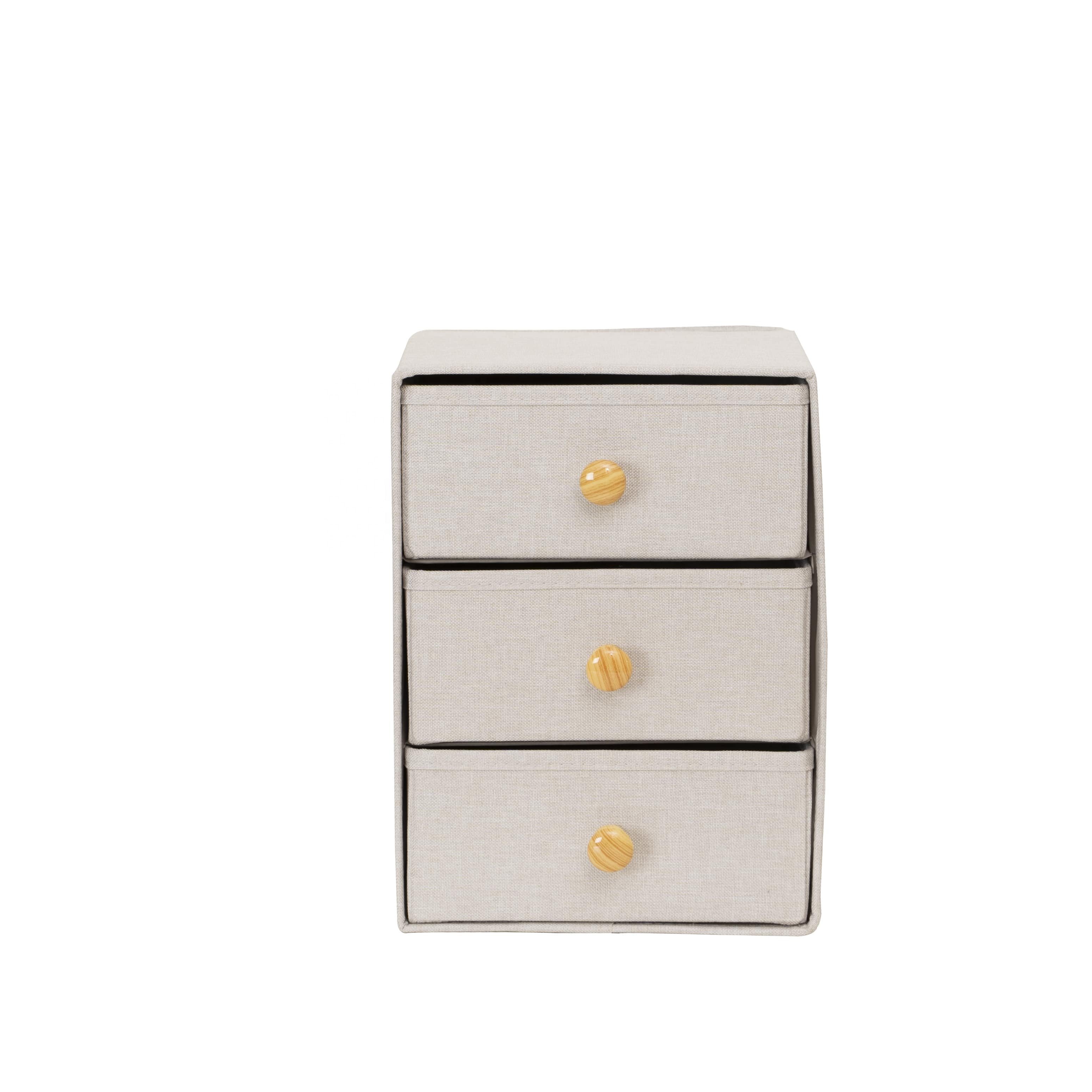 MA34 Small Foldable Fabric Storage Cabinet Customized OEM Factory Price for Jewelry Cosmetic Bag Tools Home Storage Organization