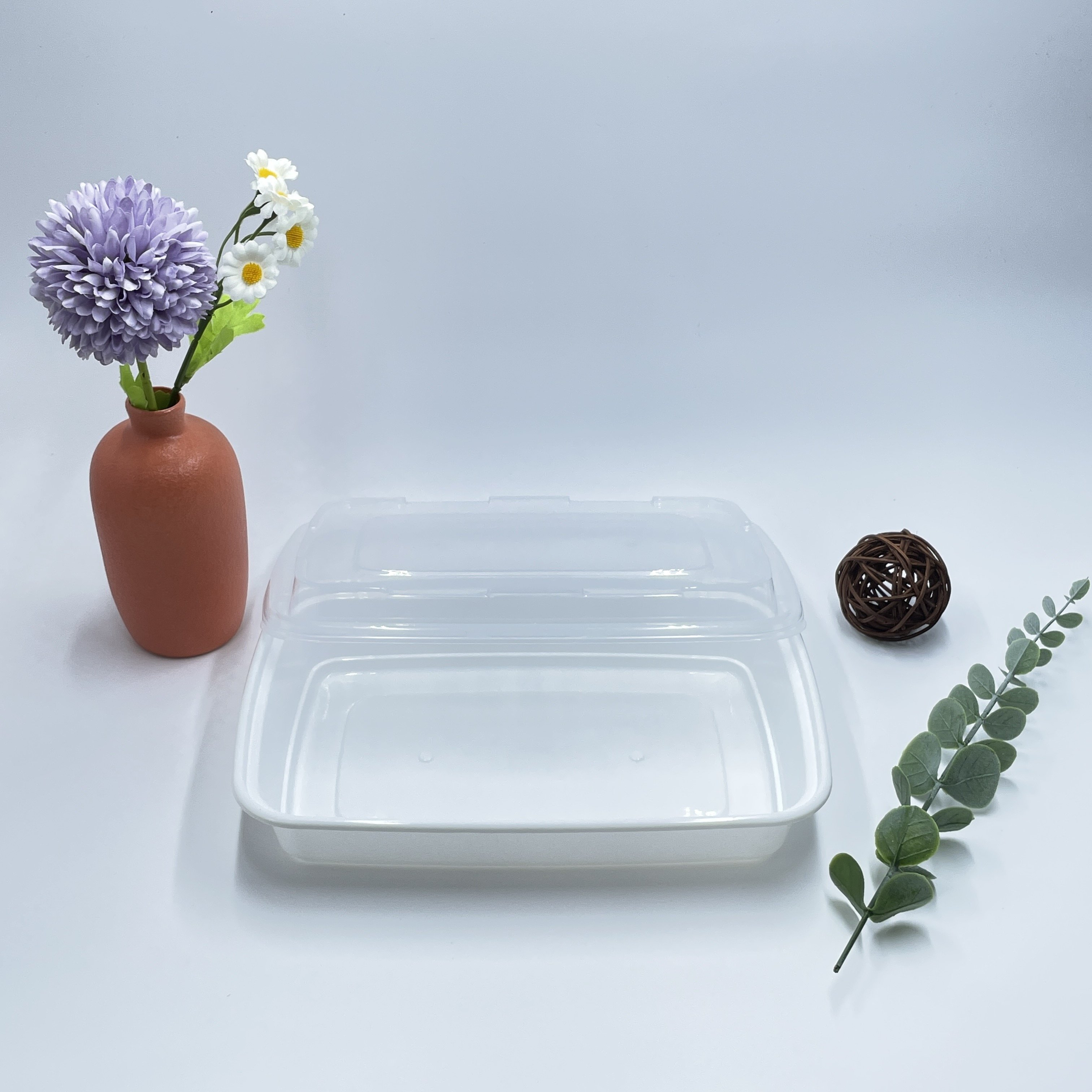 Factory Sale Microsafe Food Storage Plastic Box with Lid Fast Food Takeout Disposable Lunch Containers Food Storage Containers