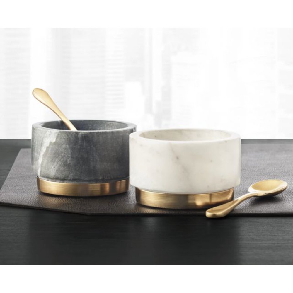 Kitchenware Food Storage and Container Mango Wood Salt and Pepper Set With Marble Lid From Manufacturer In India
