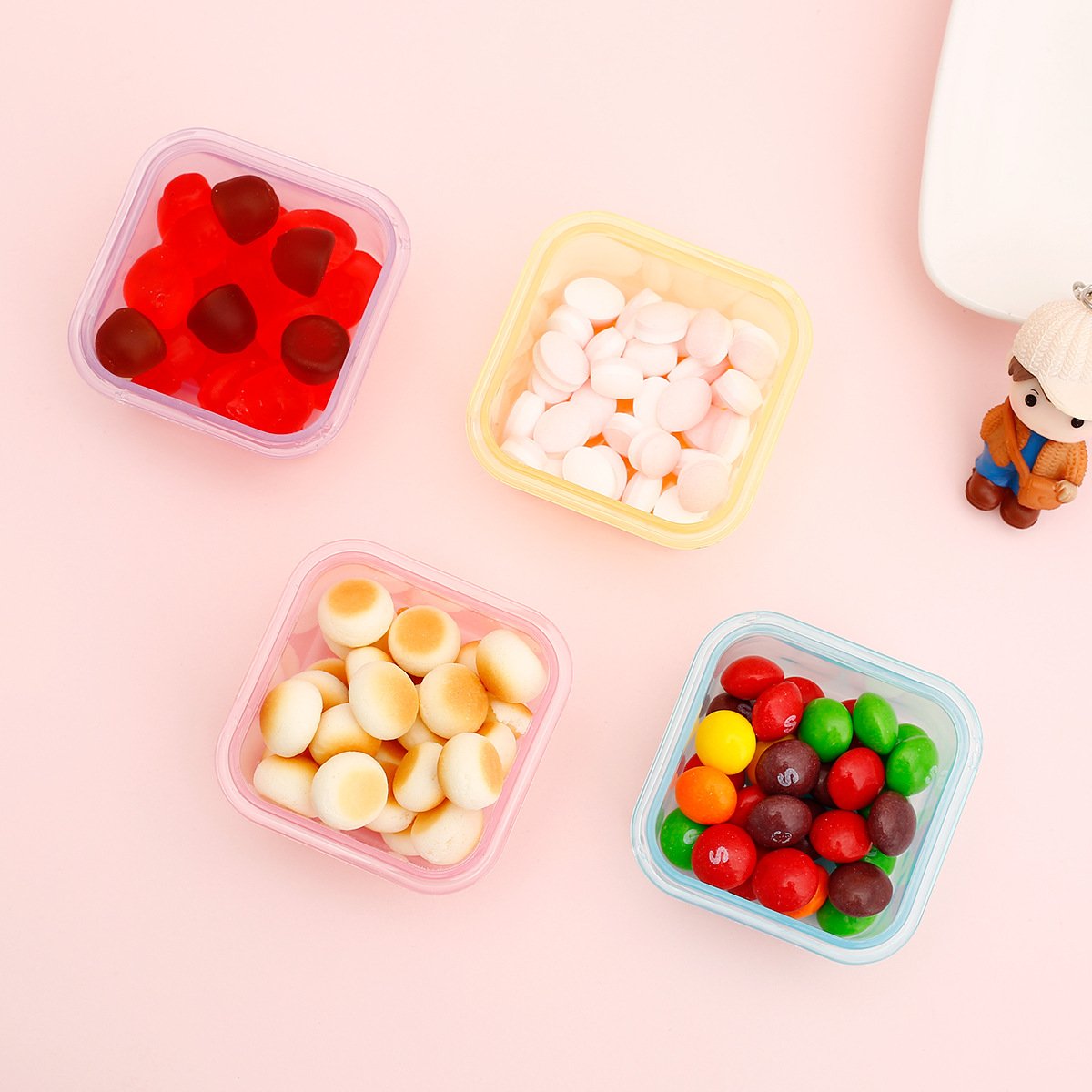 Airtight Mini Baby Food Storage Freezer Containers with Lid Bpa Free Pp Plastic 60ml Minimalist Multifunction 10 Pcs 7-25days