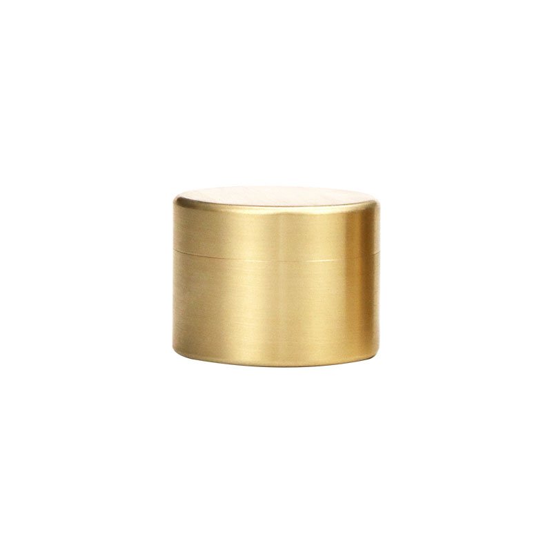 Maxery New Design Brass Metal Medicine Box for Business Trips, Fashion Tea Cans, Portable Storage Box