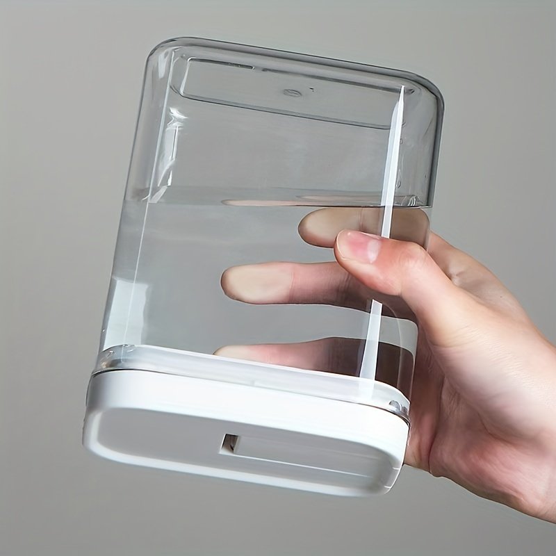 1pc Mini Airtight Plastic Container Food Storage Box for Sealed Preservation of Grains Home Kitchen Canisters