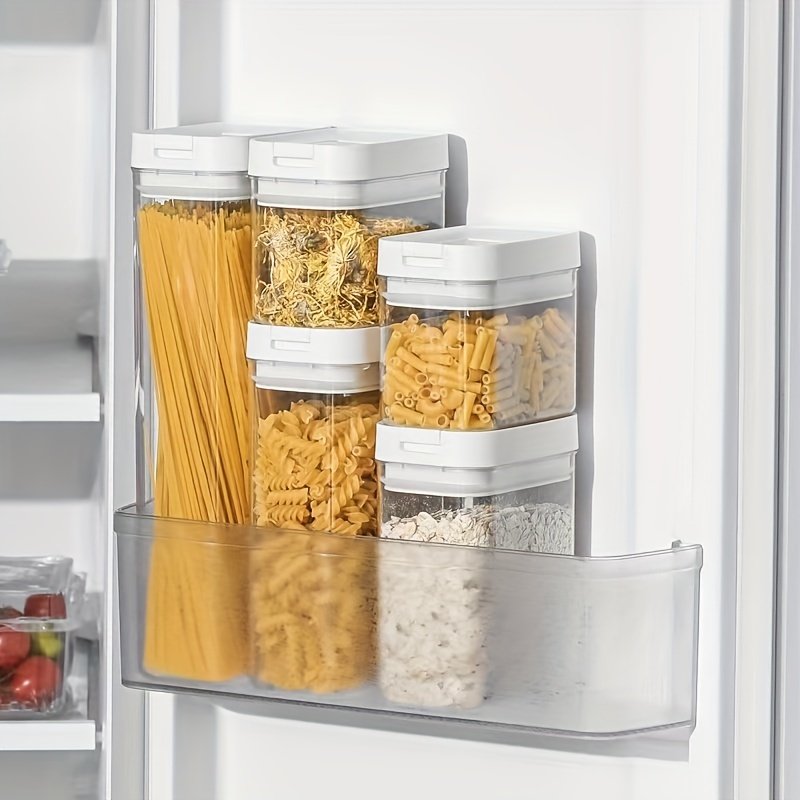 1pc Mini Airtight Plastic Container Food Storage Box for Sealed Preservation of Grains Home Kitchen Canisters