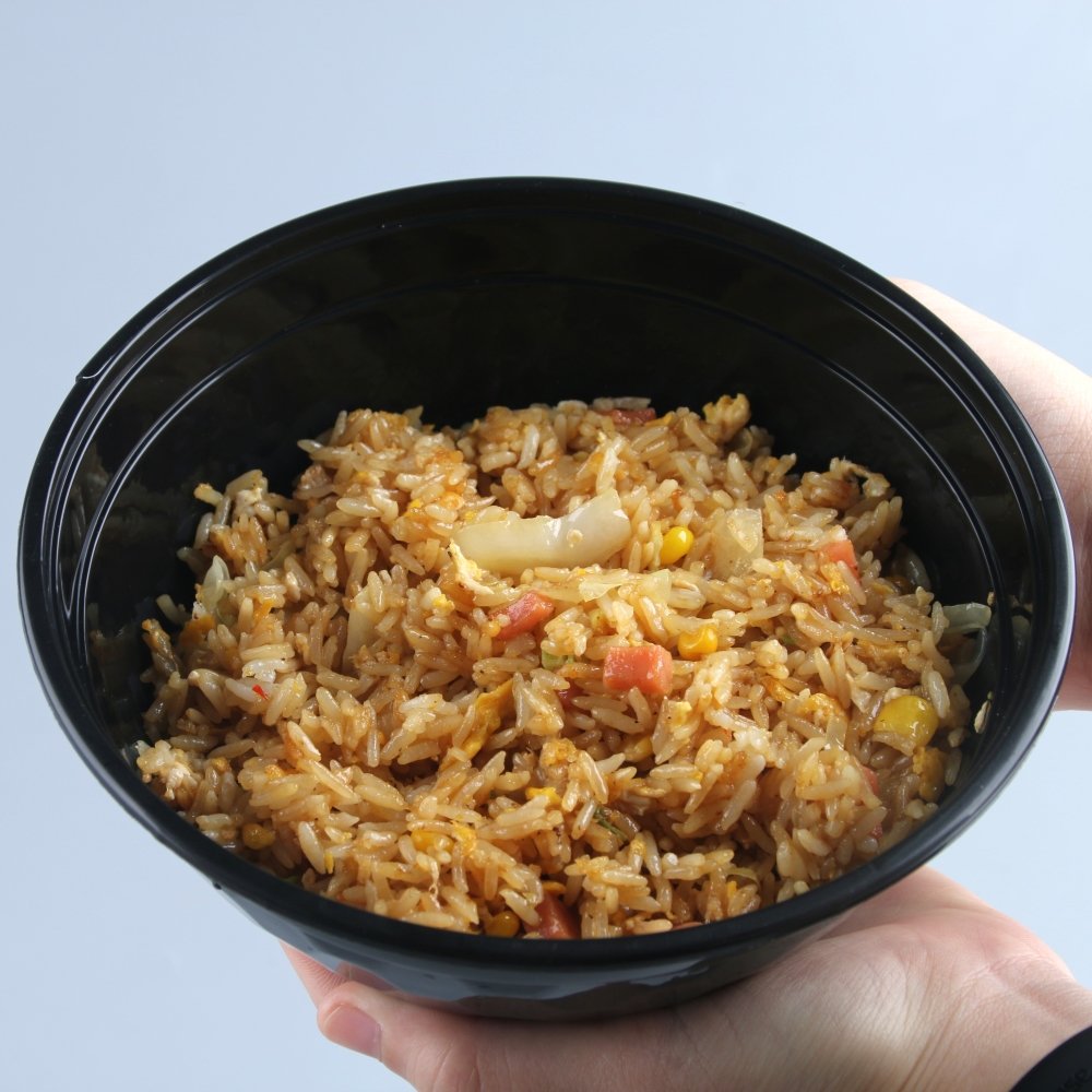 Special design 600 850 950 1000 ML disposable bowl round takeaway microwavable plastic food storage container with lid