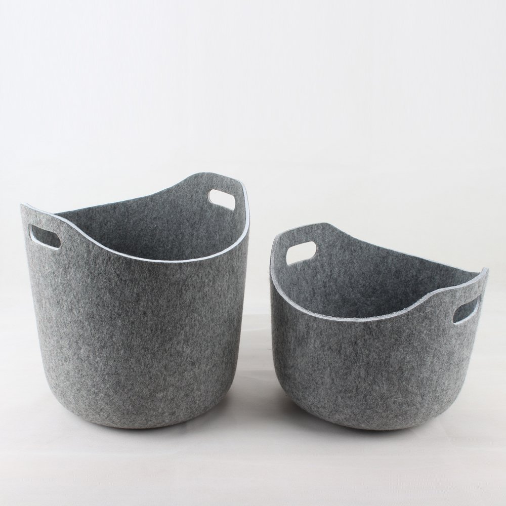Felt Laundry Basket Toy Storage Boxes & Bins Closet Storage & Organization Container Gift Fabric Clothing Hamper With Handles