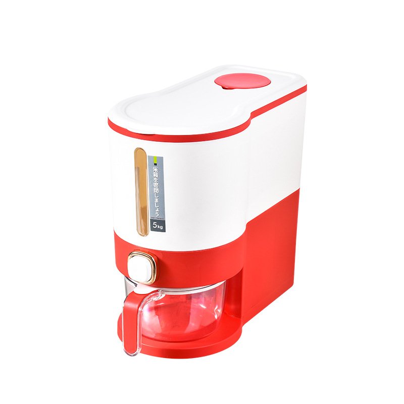 Manufacturer Kitchen Plastic Dry Food Rice Container Cereal Dispenser Storage Box