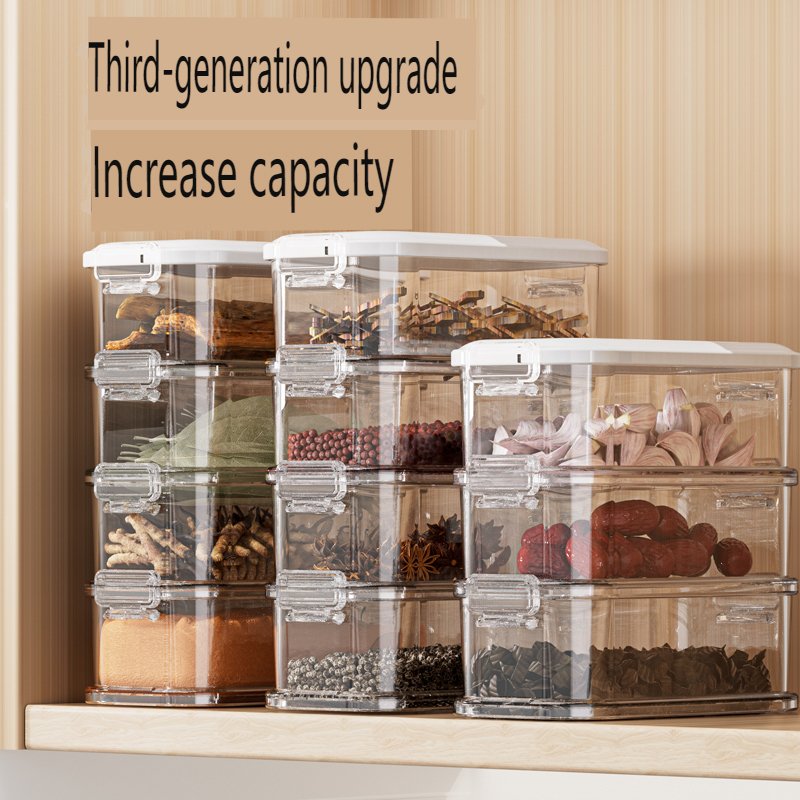 Plastic Food Storage Containers with Lids Excellent Sealing Property for Kitchen Organization Reusable Lunch Container