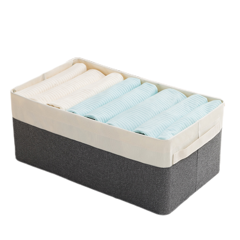 Clothes storage box multifunctional household drawer closet clothing fabric foldable storage basket dormitory storage basket