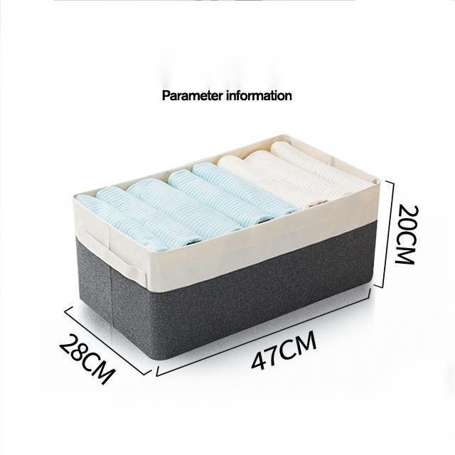 Clothes storage box multifunctional household drawer closet clothing fabric foldable storage basket dormitory storage basket