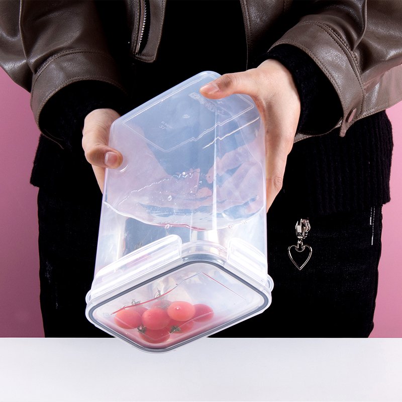 24 Pack Food Storage Containers with Lids - Plastic Kitchen and Pantry Organization Food Grade Airtight Dry Cereal Canisters Set