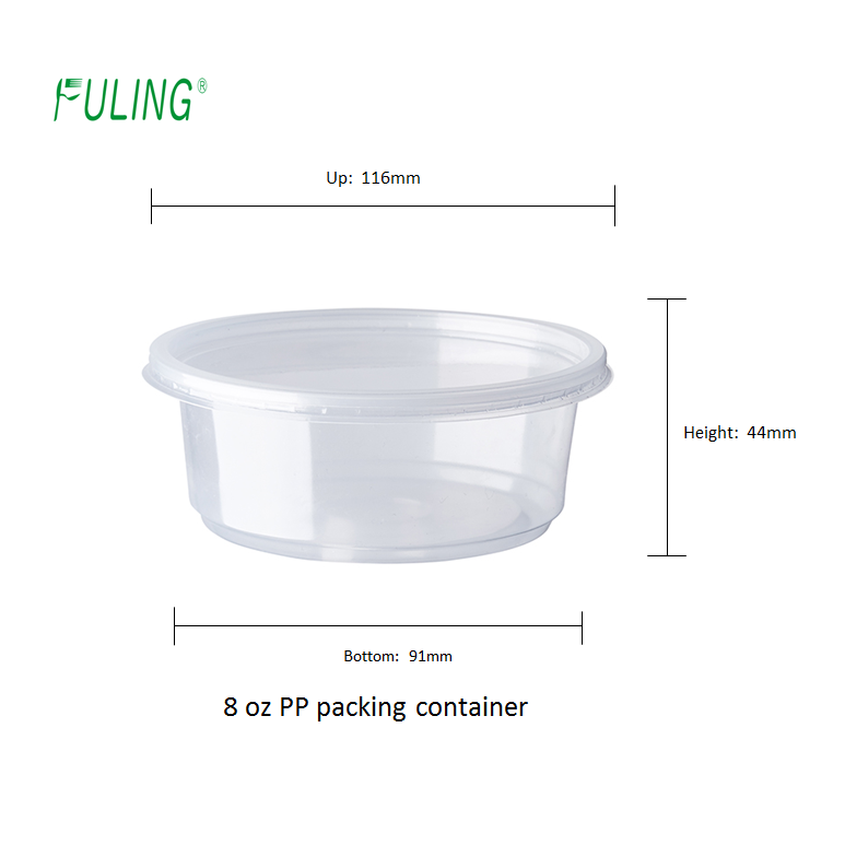 BPA free 32oz disposable plastic deli container airtight deli cup with lids
