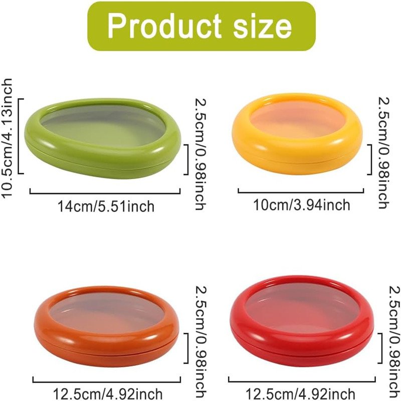 Reusable Kitchen Tool Airtight Fresh Storage Container Box Fruit Saver Tomato Keeper with Lid Avocado Fresh Sealed Box