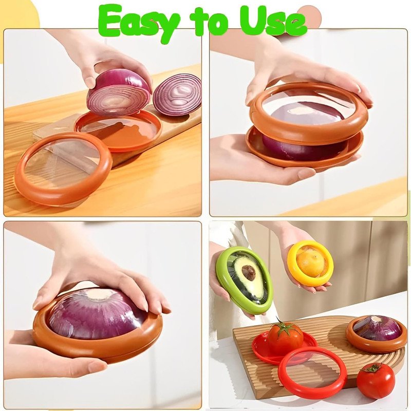 Reusable Kitchen Tool Airtight Fresh Storage Container Box Fruit Saver Tomato Keeper with Lid Avocado Fresh Sealed Box