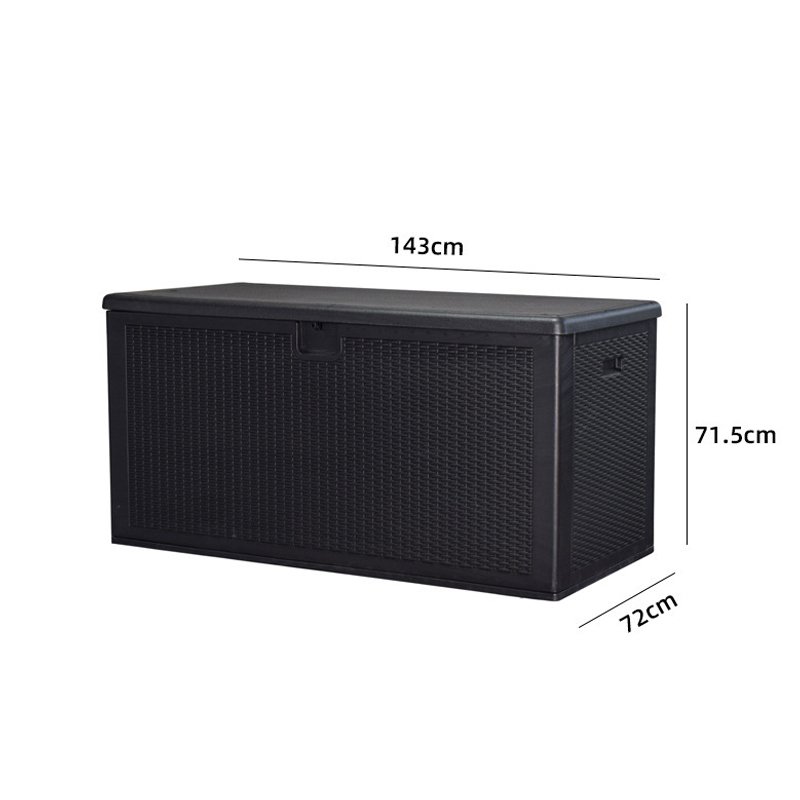 Factory Price Heavy Duty Large Volume HDPE Material Storage Deck Box Storage Container With Lid Lock For Patio Garden