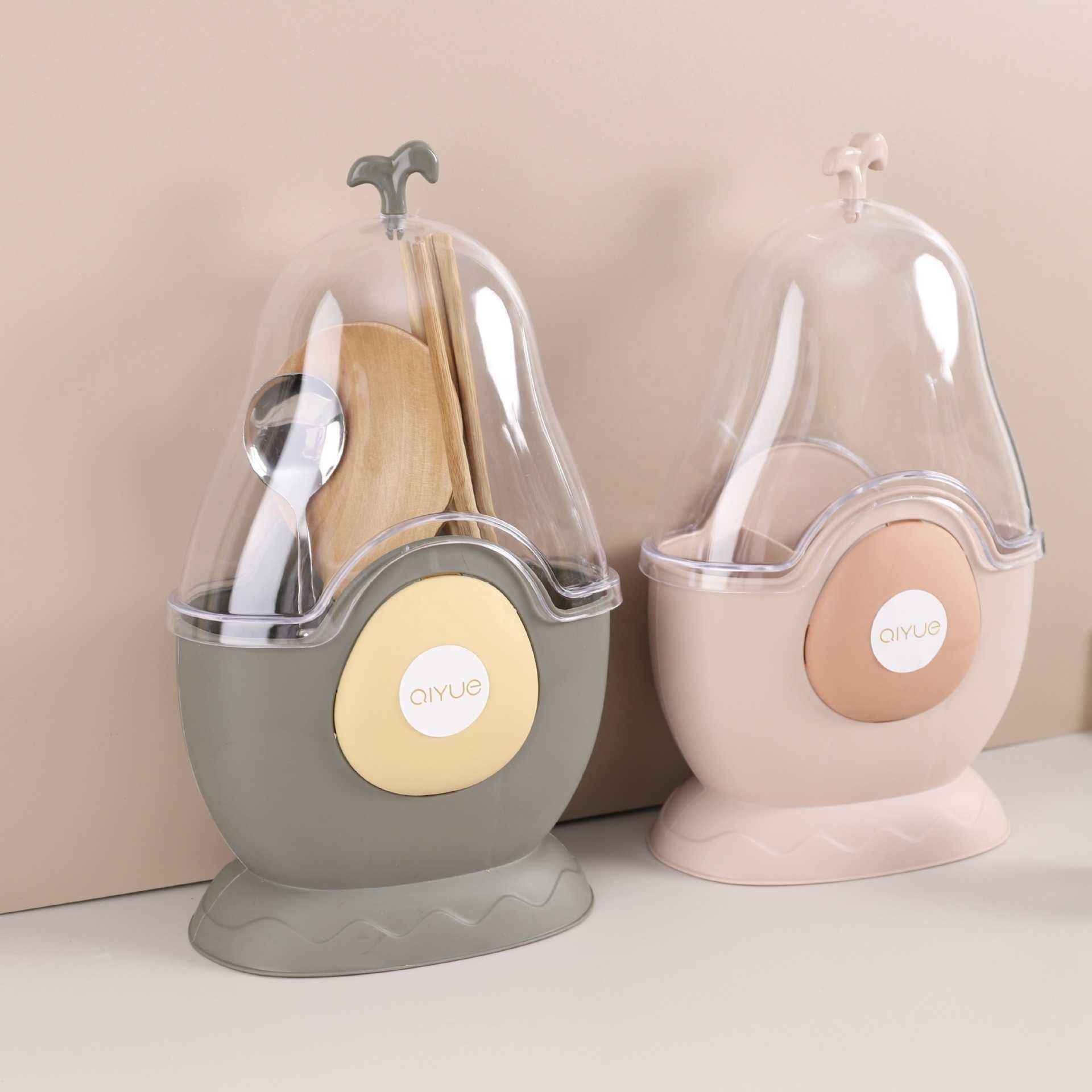 Chopstick Cage With Lid Home Chopsticks Basket Tube Kitchen Drainage Chopsticks Spoon Cutlery Organiser